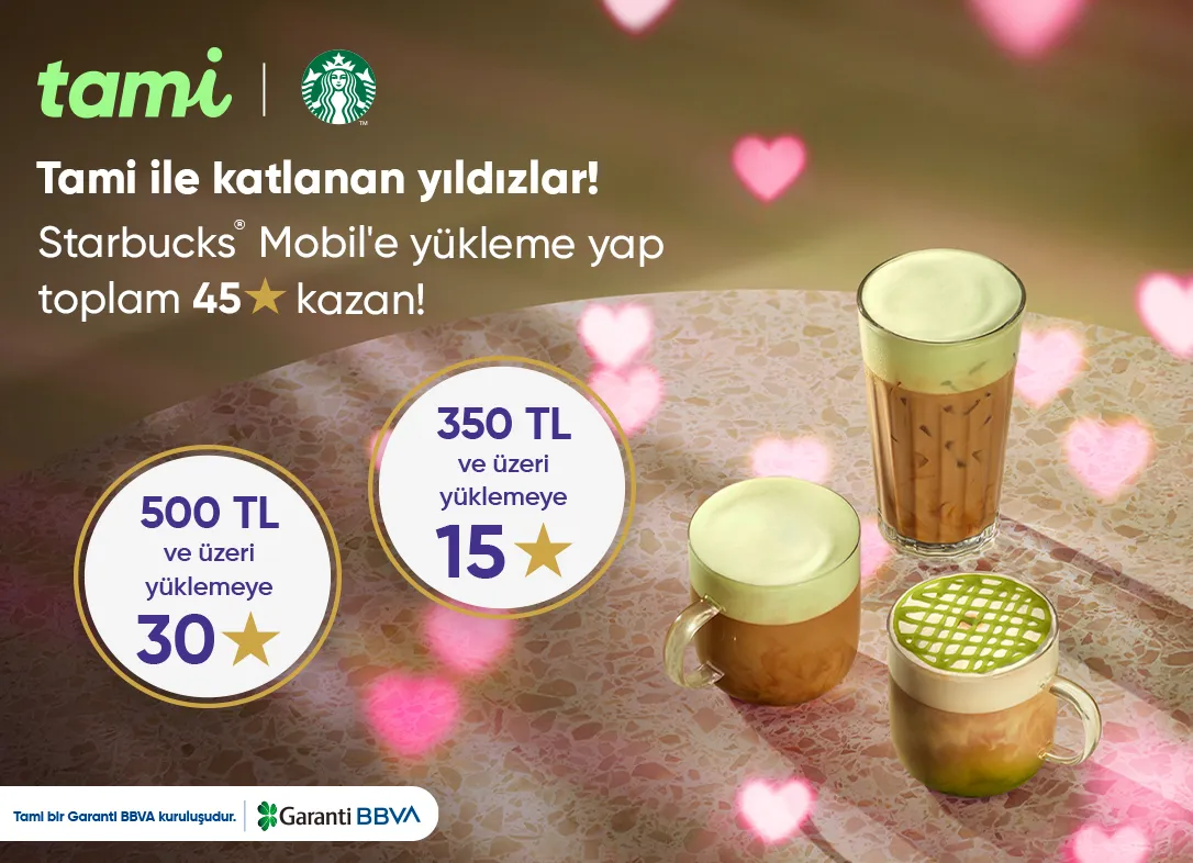 Tami kartınla yükleme yap, toplam 45 Yıldız kazan!