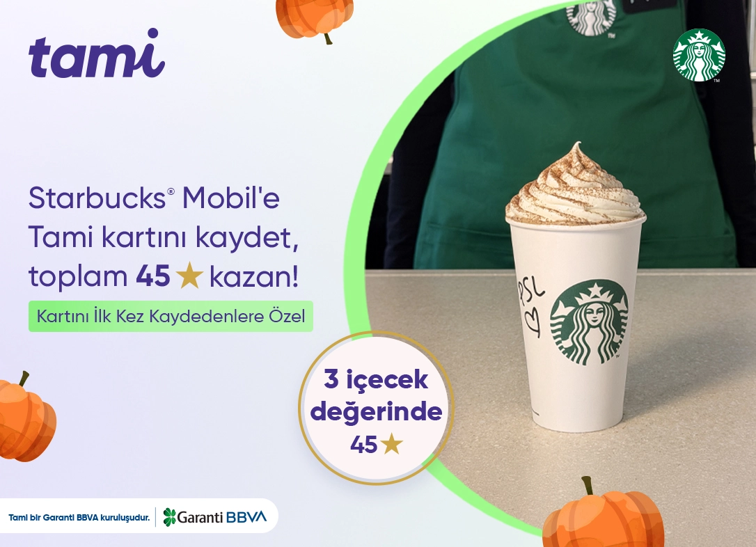 Starbucks® Mobil’de 3 İçecek Değerinde Toplam 45 Yıldız!