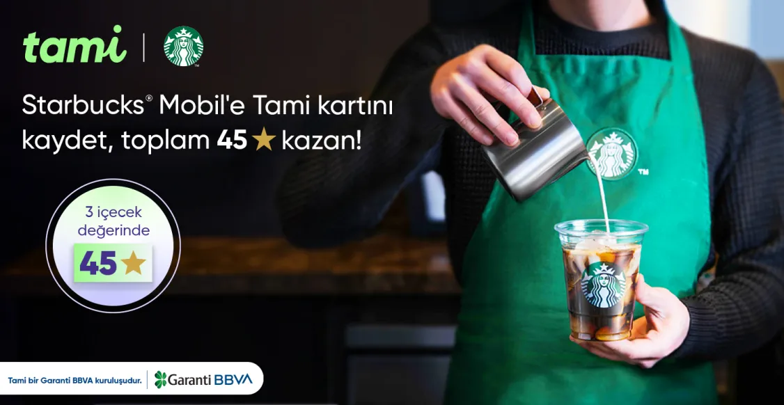 Starbucks® Mobil’de 3 İçecek Değerinde Toplam 45 Yıldız!