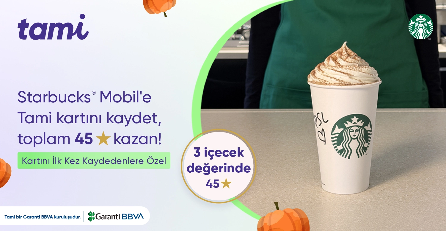 Starbucks® Mobil’de 3 İçecek Değerinde Toplam 45 Yıldız!